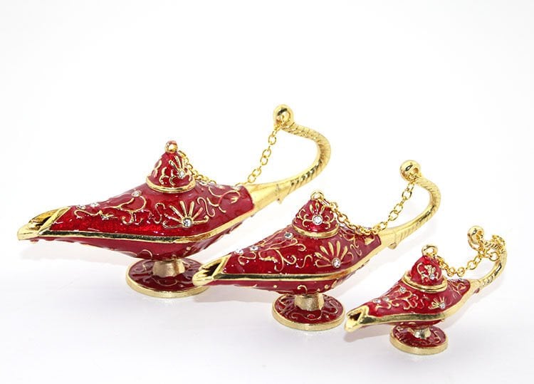 Swarovski Taşlı 3'lü Alaaddin Lambası Şık Tasarımlı Fonksiyonel Ürün