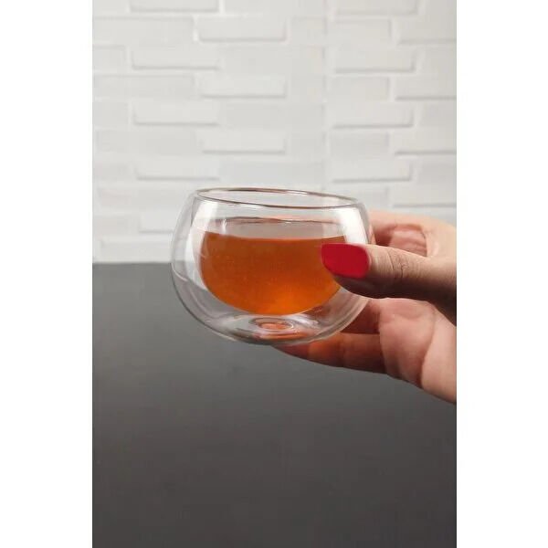 Çift Cidarlı Cam Reçellik 6 Adet Şık Tasarımlı Fonksiyonel Ürün