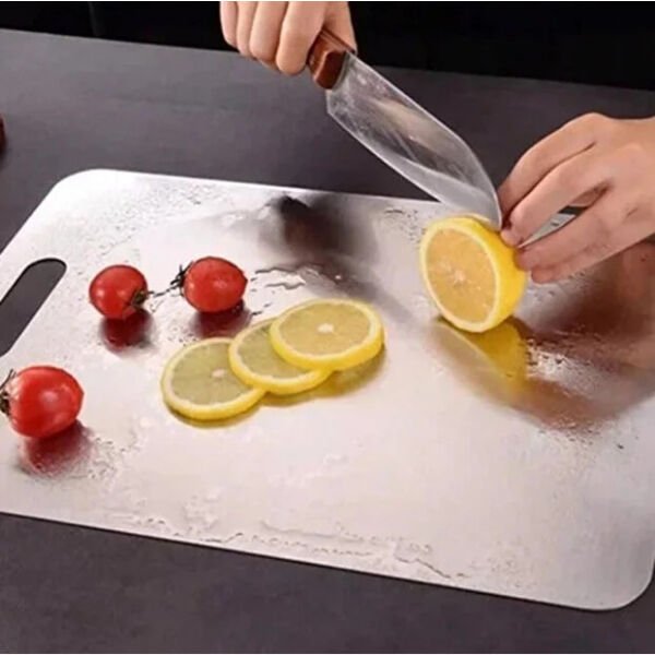 2'li Paslanmaz Çelik Kesim Panosu Seti Şık Tasarımlı Fonksiyonel Ürün