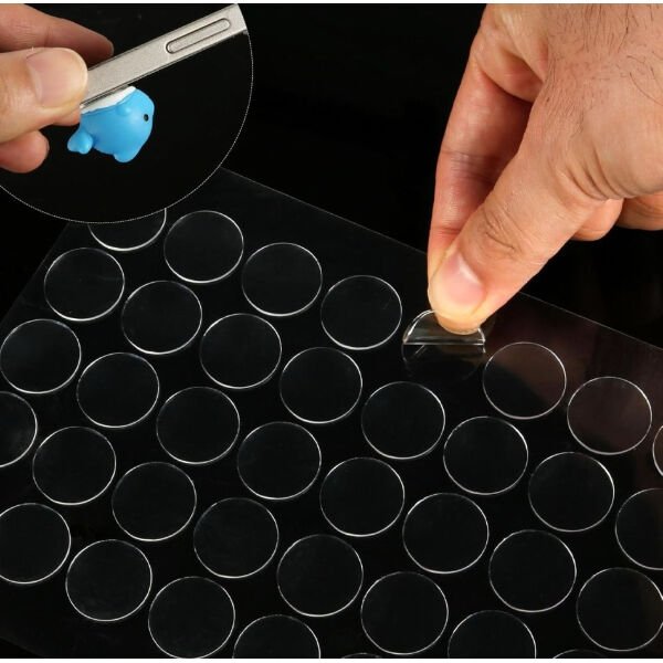 Çift Taraflı Yuvarlak Montaj Macunu 42 Adet Şık Tasarımlı Fonksiyonel Ürün