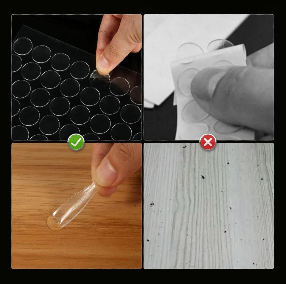 Çift Taraflı Yuvarlak Montaj Macunu 420 Adet Şık Tasarımlı Fonksiyonel Ürün