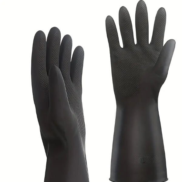 Siyah Renkli Endüstriyel Eldiven Şık Tasarımlı Fonksiyonel Ürün