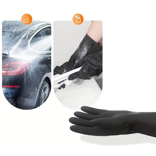 Siyah Renkli Endüstriyel Eldiven Şık Tasarımlı Fonksiyonel Ürün