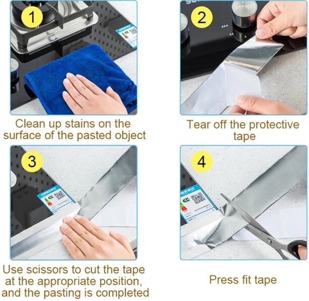 Alüminyum Su Sızdırmaz Yanmaz Bant Şık Tasarımıyla Benzersiz Kullanım Deneyimi Hayatınızı Kolaylaştıracak Ürünler