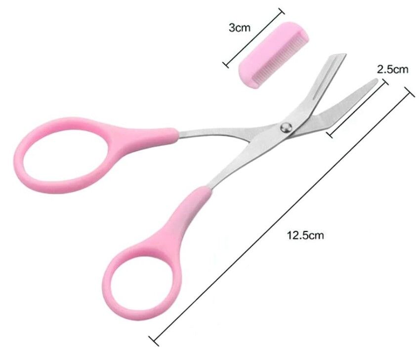 Taraklı Kaş Düzeltme Makası Şık Tasarımlı Fonksiyonel Ürün