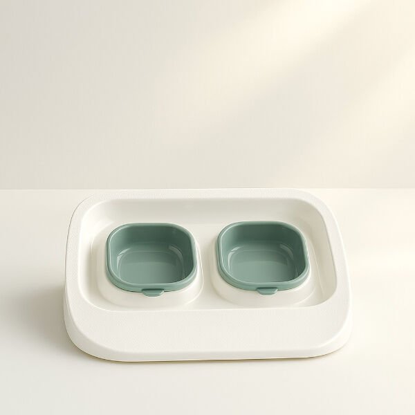 Mikopet Yeşil 2'si 1 Arada Mama Ve Su Kabı Şık Tasarımıyla Benzersiz Kullanım Deneyimi Hayatınızı Kolaylaştıracak Ürünler