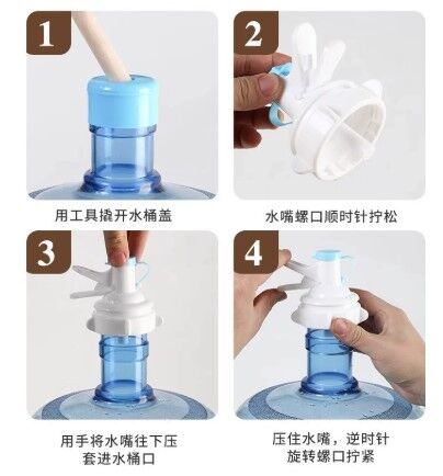 Damacana Musluk Başlığı ve Metal Ayak Stand Seti Şık Tasarımlı Fonksiyonel Ürün