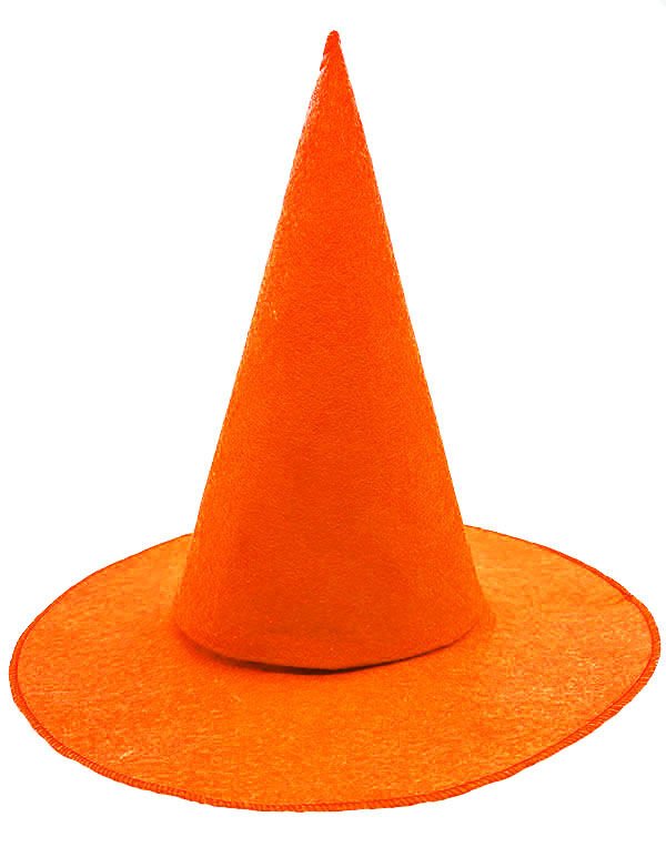 Turuncu Keçe Cadı Şapkası Şık Tasarımlı Fonksiyonel Ürün
