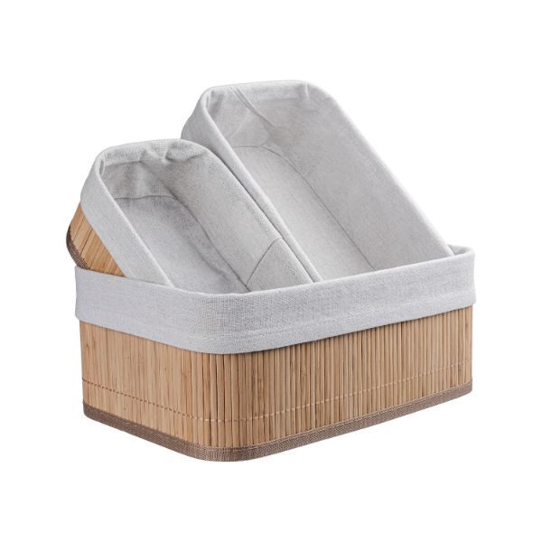 DecoHandy Bambu Sepet Seti Şık Tasarımlı Fonksiyonel Ürün