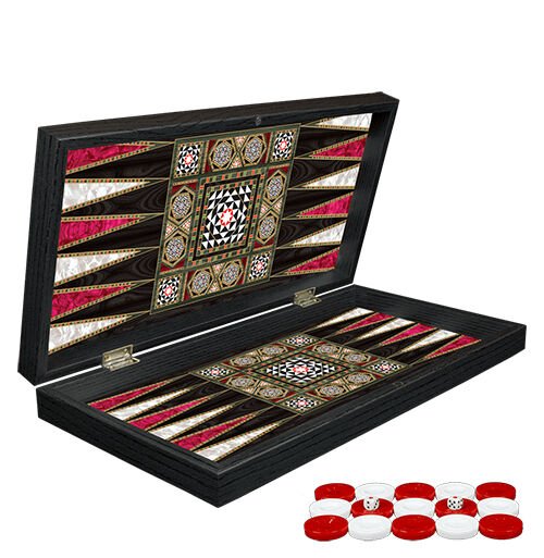 Klasik Sedef İşlemeli Tavla Model 1 Şık Tasarımlı Fonksiyonel Ürün