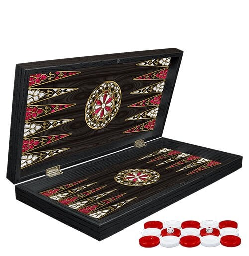 Klasik Sedef İşlemeli Tavla Model 2 Şık Tasarımlı Fonksiyonel Ürün