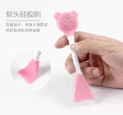 Silikon Yüz Temizleme Fırçası ve Maske Uygulama Spatulası Şık Tasarımlı Fonksiyonel Ürün