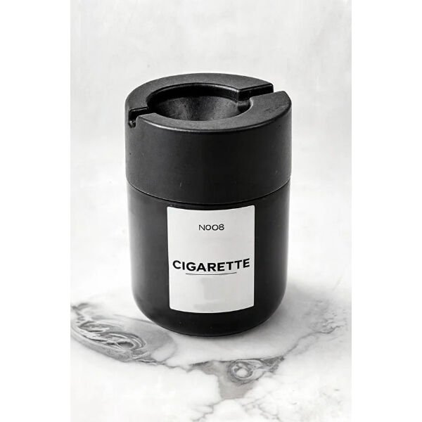 Siyah Cam Küllük Şık Tasarımlı Fonksiyonel Ürün