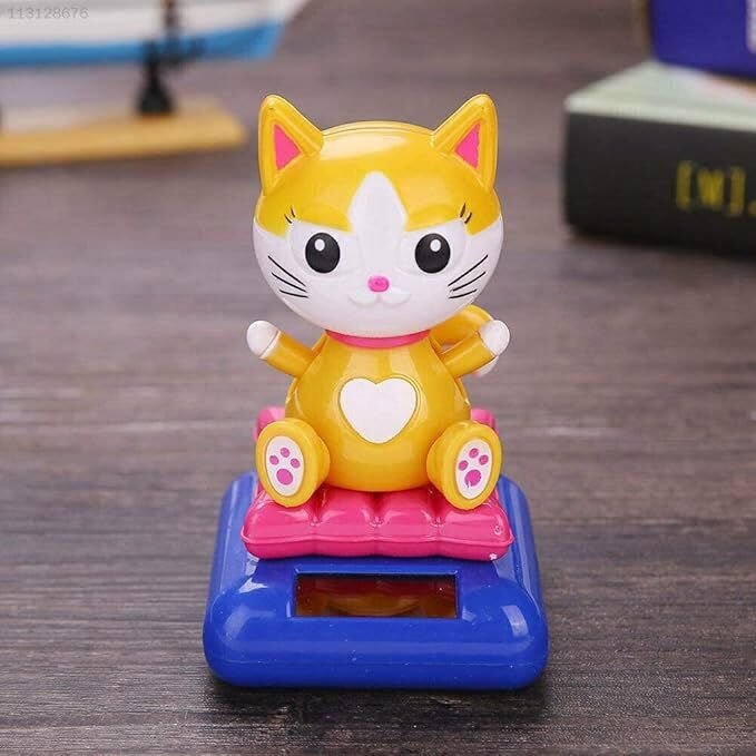 Güneş Enerjili Solar Sallanan Kedi Şık Tasarımlı Fonksiyonel Ürün