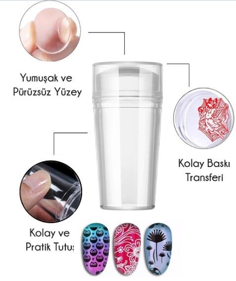 Tırnak Süs Damgası French Stamper Şık Tasarımlı Fonksiyonel Ürün