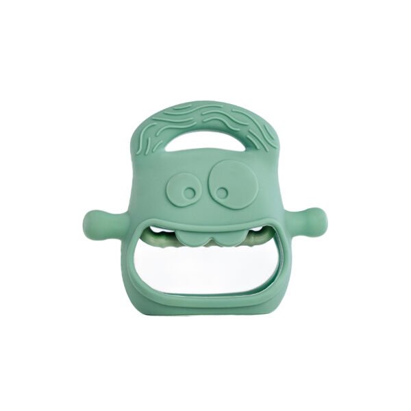 Koyu Yeşil Bebek Silikon Diş Kaşıyıcı Şık Tasarımlı Fonksiyonel Ürün