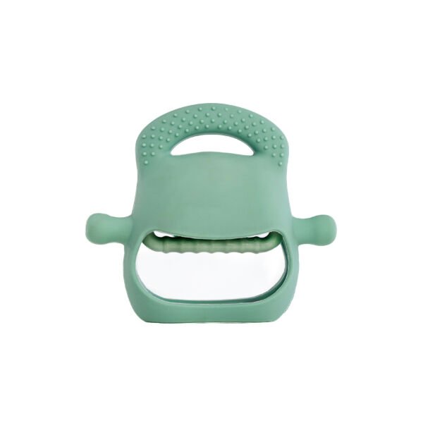 Koyu Yeşil Bebek Silikon Diş Kaşıyıcı Şık Tasarımlı Fonksiyonel Ürün