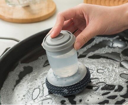 Deterjan Hazneli Telli Bulaşık Fırçası Şık Tasarımlı Fonksiyonel Ürün