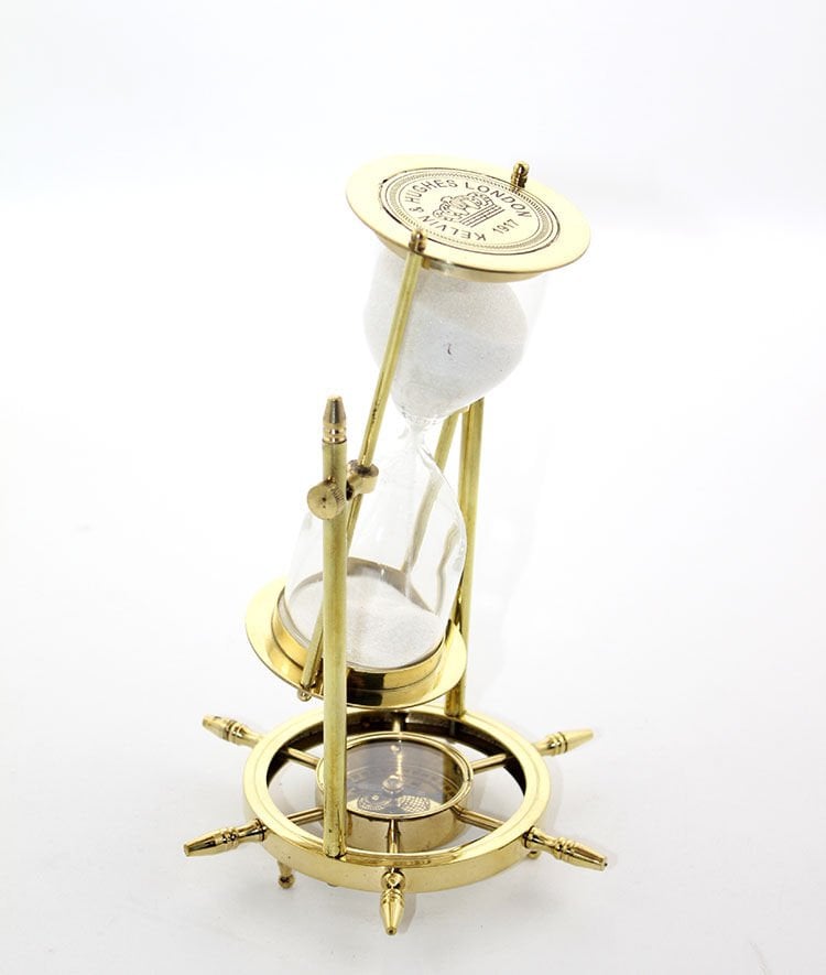 Pirinç Kum Saati Model 3 Şık Tasarımlı Fonksiyonel Ürün