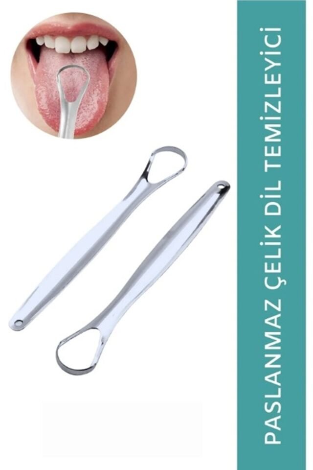 Paslanmaz Çelik Dil Temizleyici Şık Tasarımlı Fonksiyonel Ürün