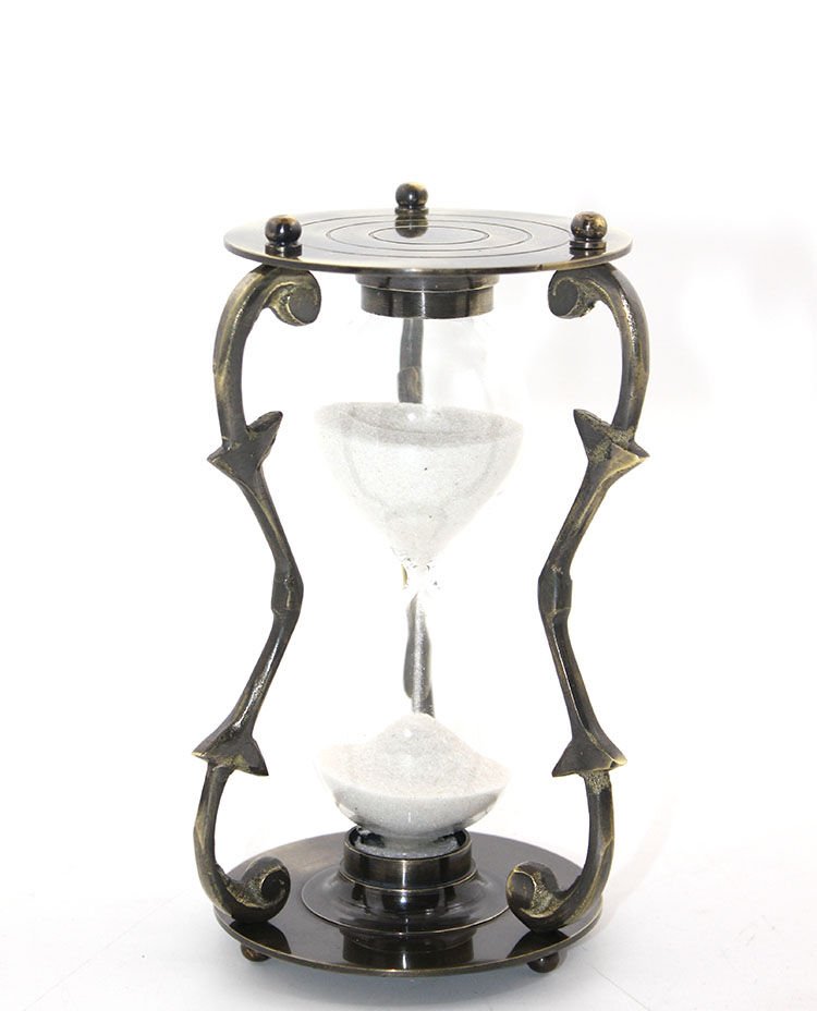 Pirinç Kum Saati Model 4 Şık Tasarımlı Fonksiyonel Ürün
