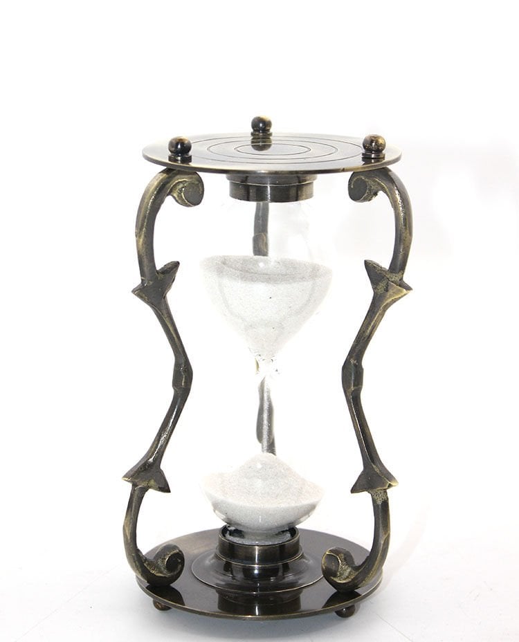 Pirinç Kum Saati Model 4 Şık Tasarımlı Fonksiyonel Ürün