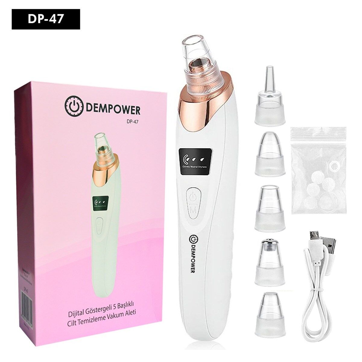 Dijital Göstergeli Siyah Nokta Vakum Cihazı Şık Tasarımlı Fonksiyonel Ürün