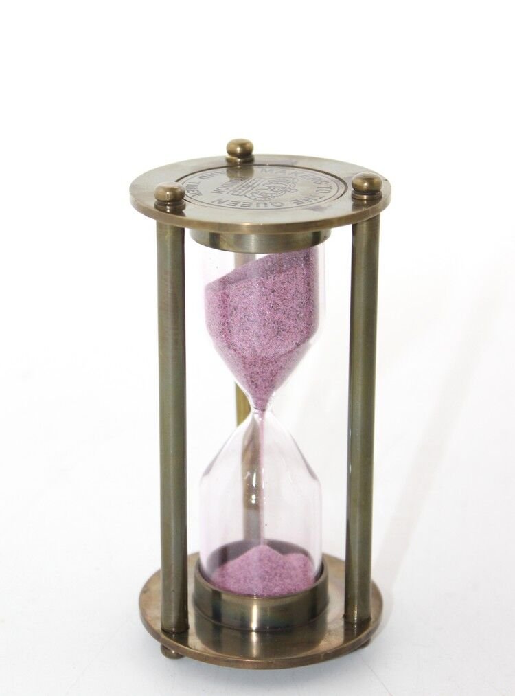 Pirinç Kum Saati Model 7 Şık Tasarımlı Fonksiyonel Ürün