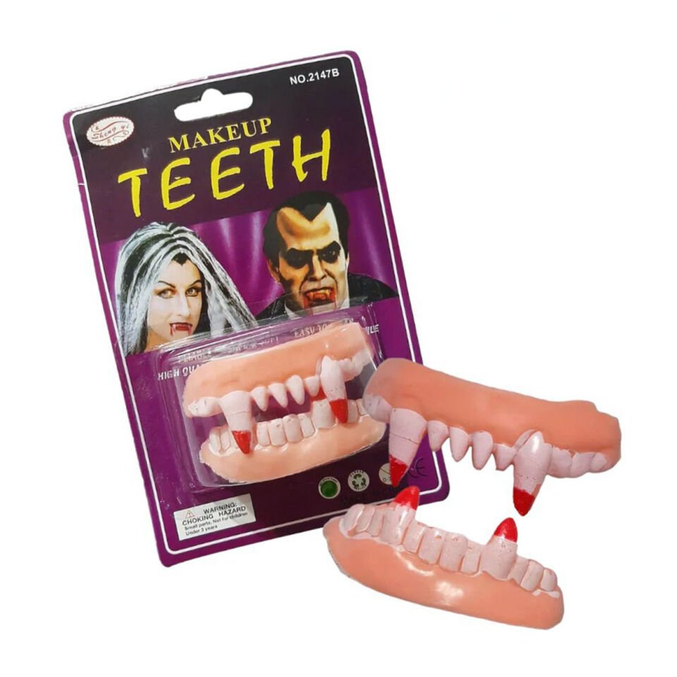 Çift Damak Yumuşak Vampir Dişleri Şık Tasarımlı Fonksiyonel Ürün