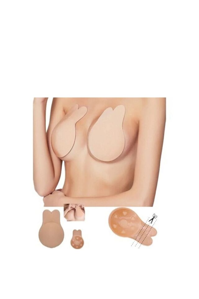 Hayalet Sütyen Göğüs Dikleştirici Krem L Beden Şık Tasarımlı Fonksiyonel Ürün