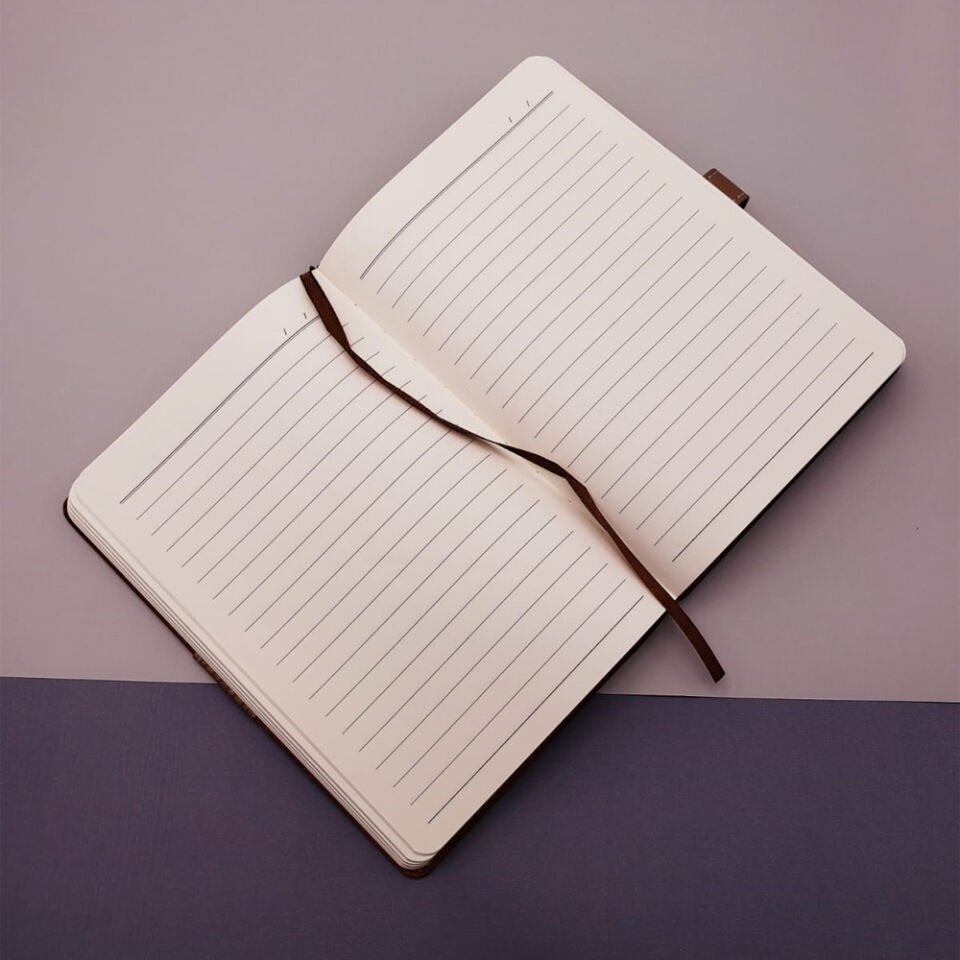 Tarihsiz Ajanda Defter Siyah Renk Şık Tasarımlı Fonksiyonel Ürün