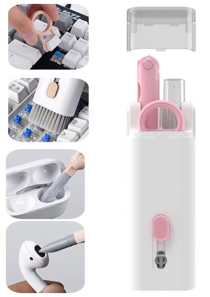 ÇOK FONKSIYONLU 7 IN 1 AIRPODS KLAVYE EKRAN KULAKLIK TEMIZLEME KITI Şık Tasarımlı Fonksiyonel Ürün