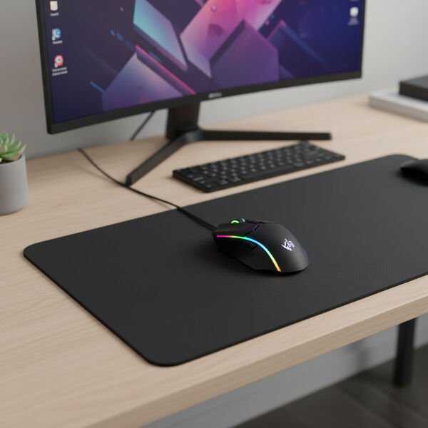 Kaymaz Alt Tabanlı Siyah Mouse Pad 40x30 cm Çok Amaçlı Pratik Kullanışlı Ürün