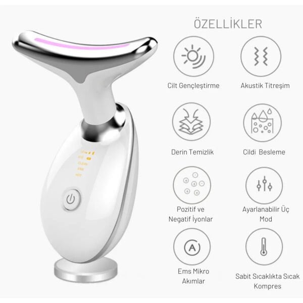 Kırışıklık Giderici Masaj Cihazı Şık Tasarımlı Fonksiyonel Ürün