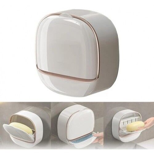 Drenaj Hazneli Kapaklı Katı Sabunluk Şık Tasarımlı Fonksiyonel Ürün