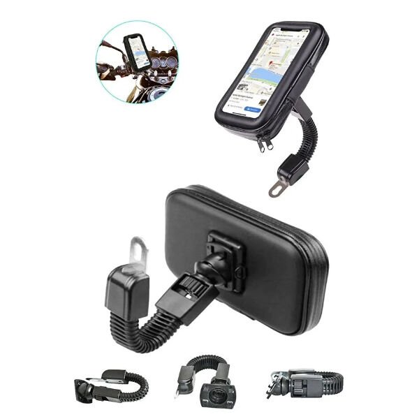 Su Geçirmez Motosiklet Telefon Tutucu Şık Tasarımlı Fonksiyonel Ürün