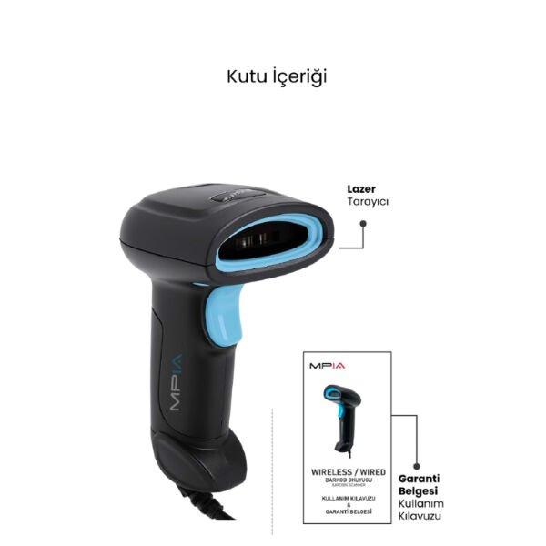 USB Kablolu 1D/2D Barkod & Karekod Okuyucu Çok Amaçlı Pratik Kullanışlı Ürün