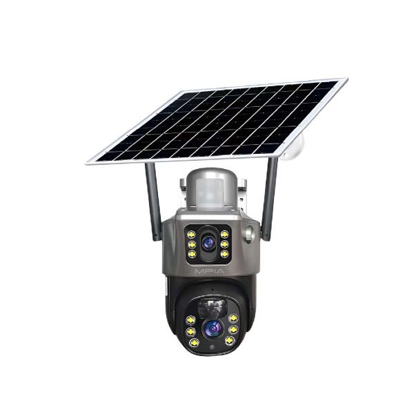 3 MP + 3 MP Çift Lens Solar TF Kart Girişli 4G Kamera Çok Amaçlı Pratik Kullanışlı Ürün