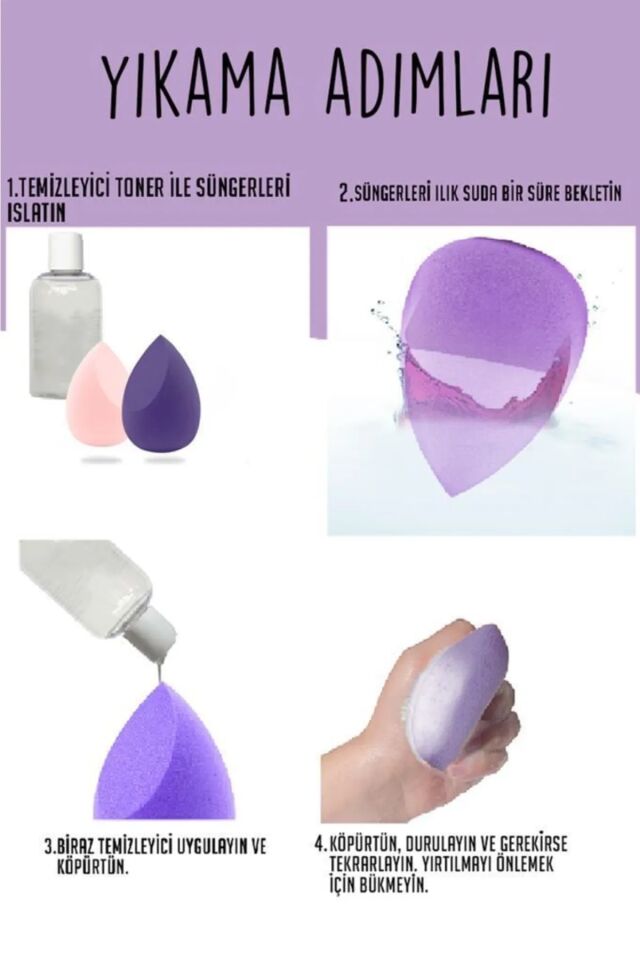 Armut Sünger Seti 4 Adet Şık Tasarımlı Fonksiyonel Ürün