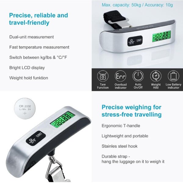 Elektronik El Bagaj - Valiz Tartısı Şık Tasarımlı Fonksiyonel Ürün