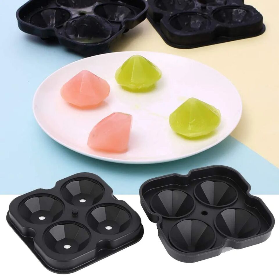 Elmas Şekilli Buz Yapma Kalıbı Şık Tasarımlı Fonksiyonel Ürün