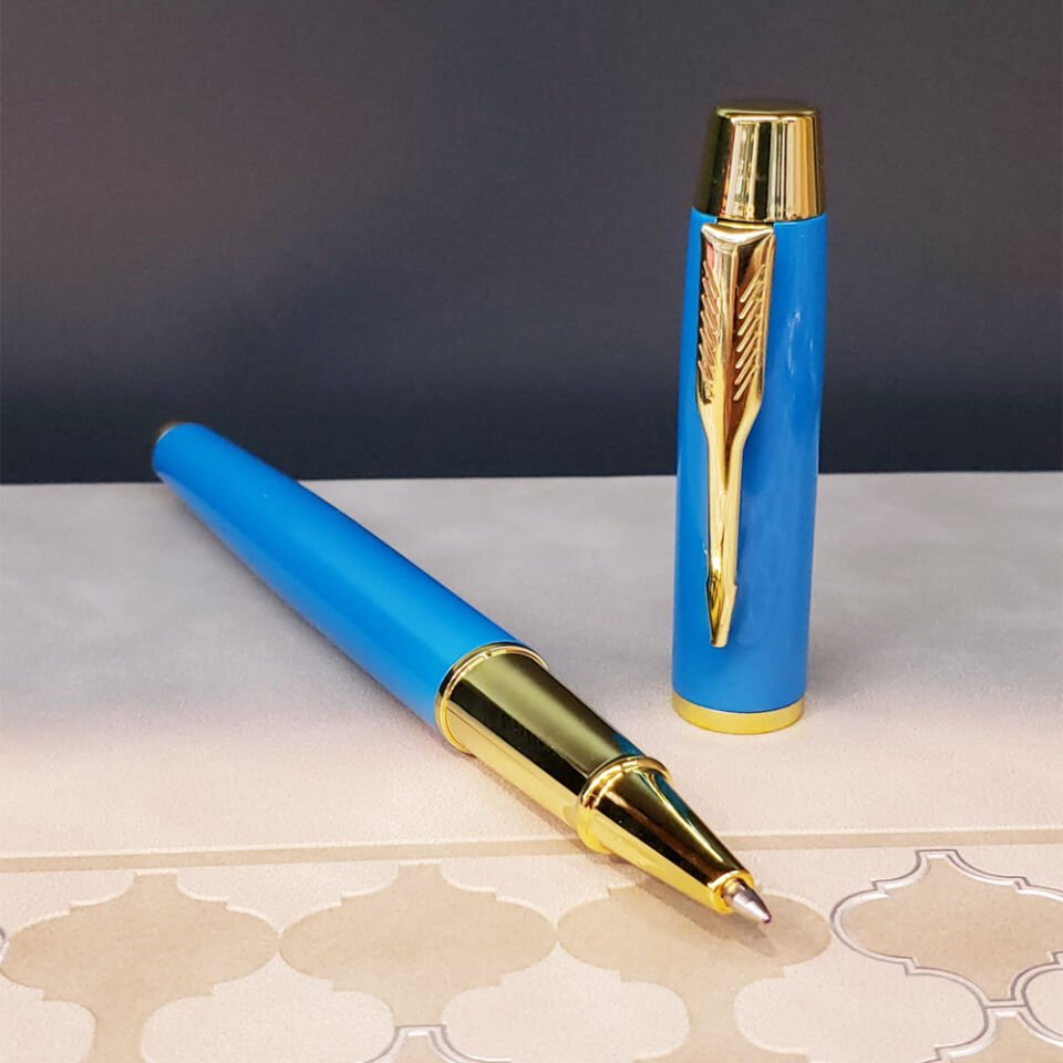 Turkuaz Metal Roller Kalem Şık Tasarımlı Fonksiyonel Ürün