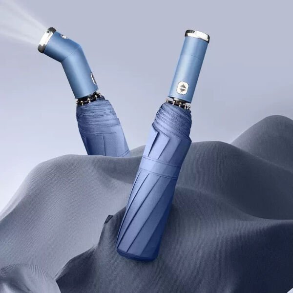 Mavi El Fenerli Şemsiye Çok Amaçlı Pratik Kullanışlı Ürün