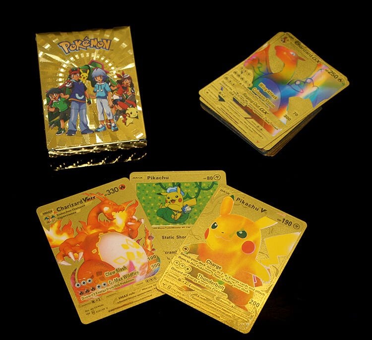 Pokemon Oyun Kartı Altın Deste Model 3 Şık Tasarımlı Fonksiyonel Ürün