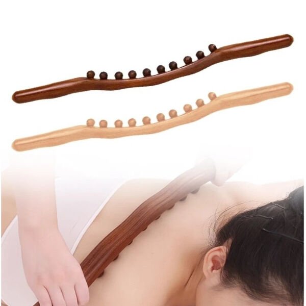 60 cm Doğal Ahşap Masaj Sopası Çok Fonksiyonlu Ürün