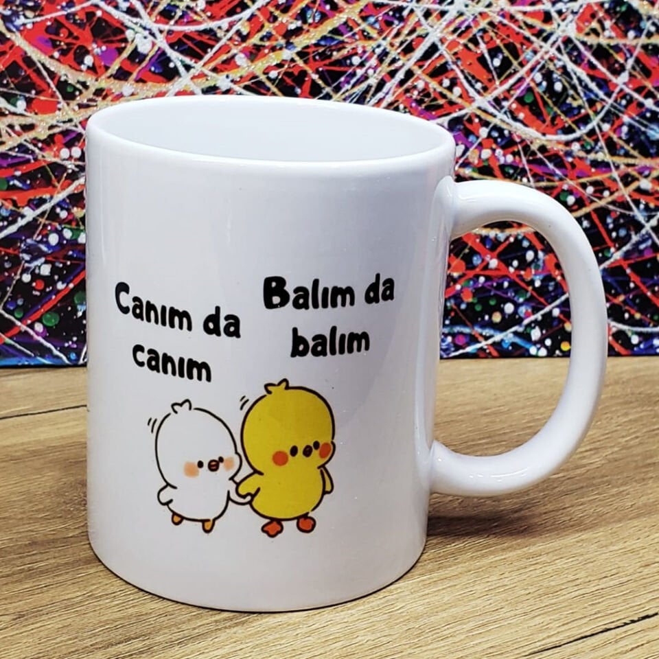 Canım Da Canım Balım Da Balım Tasarımlı Kupa Bardak Şık Tasarımlı Fonksiyonel Ürün