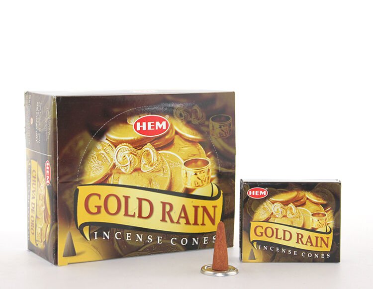 Gold Rain Aromalı Konik Tütsü Şık Tasarımlı Fonksiyonel Ürün