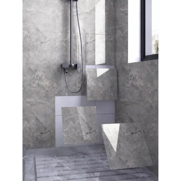 Gri Mermer Desen Duvar Sticker (30x30) Şık Tasarımlı Fonksiyonel Ürün