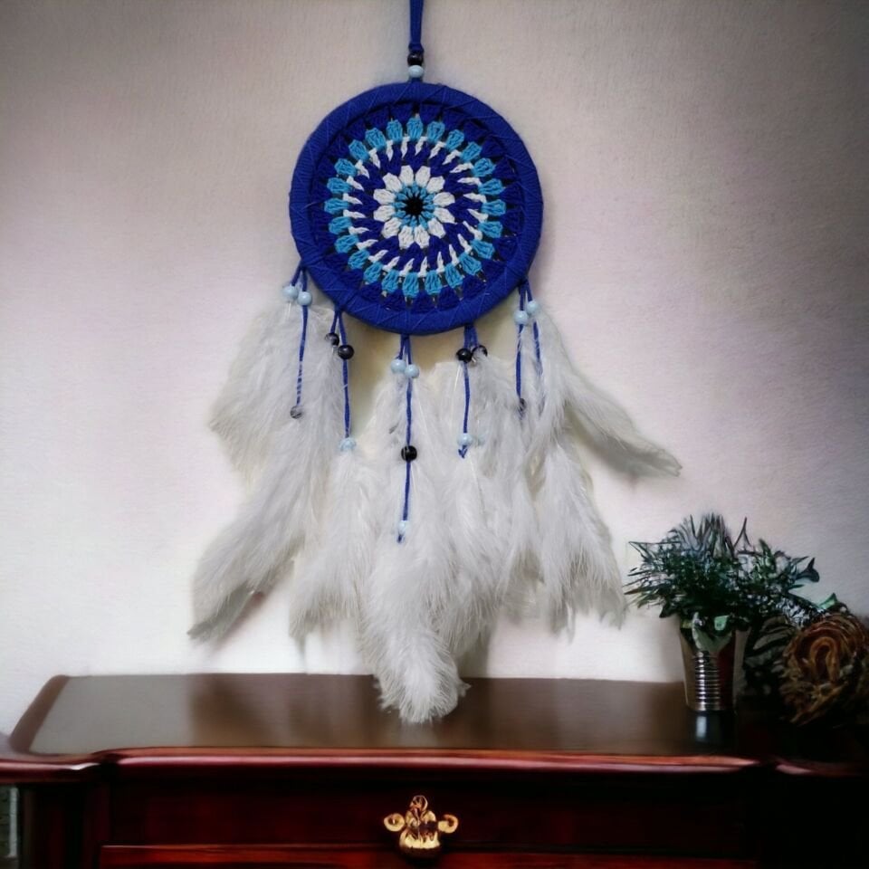 Dream Catcher Rüya Kovan Beyaz Şık Tasarımlı Fonksiyonel Ürün
