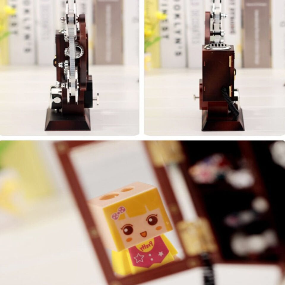 Film Makinesi Tasarımlı Müzik Kutusu Şık Tasarımlı Fonksiyonel Ürün